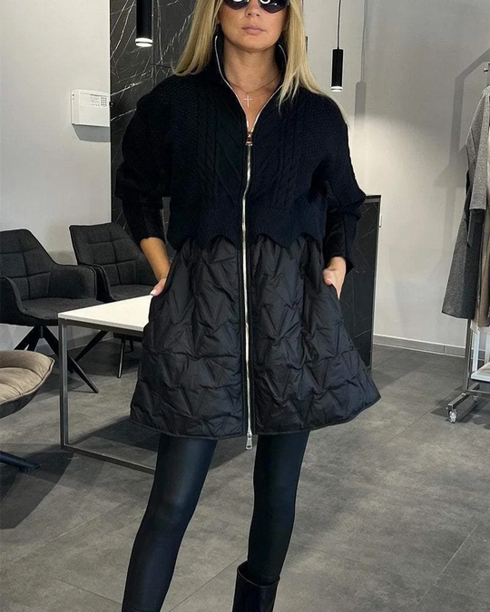 EB | Gestrickte Patchwork Jacke