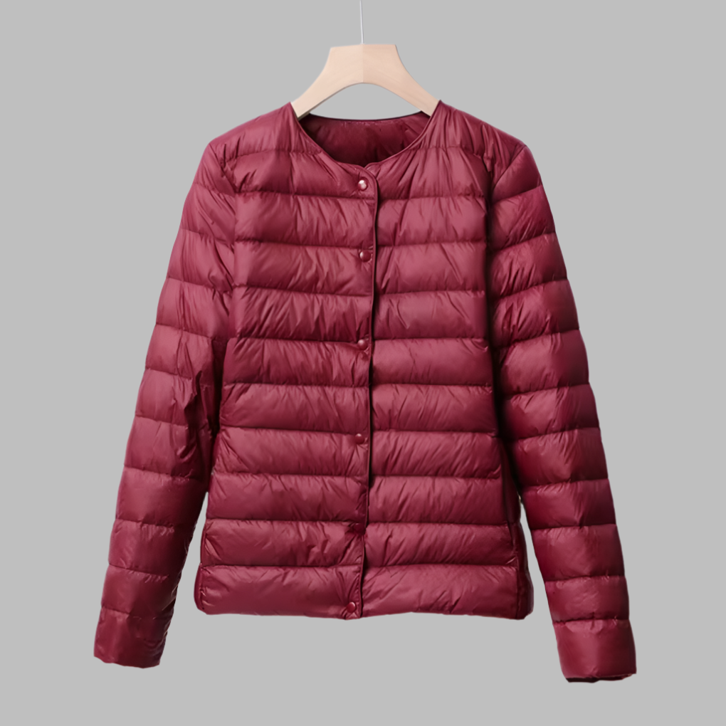 EB | Tragbare Wattierte Jacke Ohne Kragen für Frühling und Winter