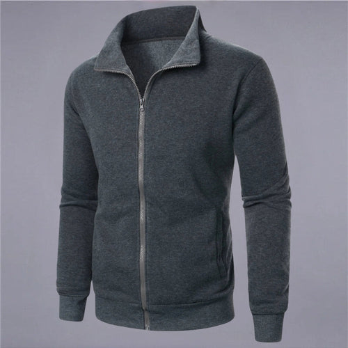 EB | Klassisches Sweatshirt mit Reißverschluss Baumwollmischung Komfort und Stil