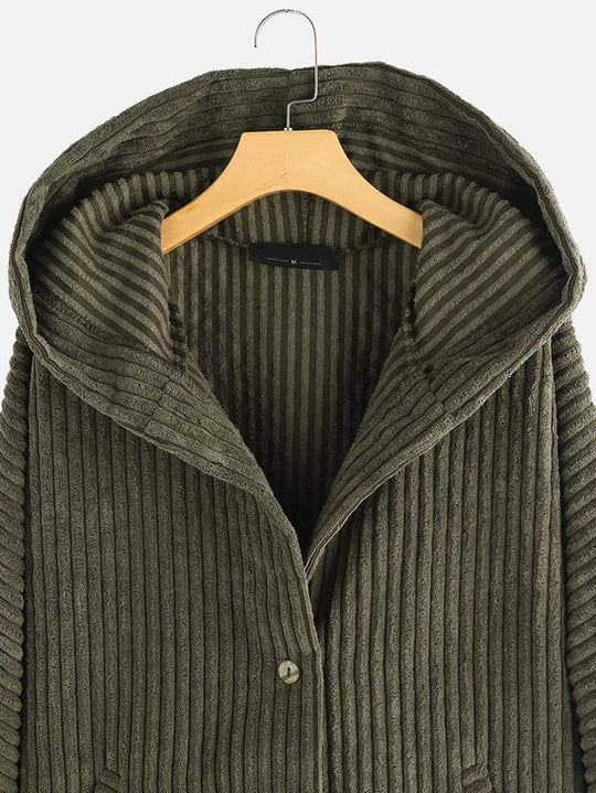 EB | gerippt Jack - stilvolles Damen Oversized High-Low-Jacke