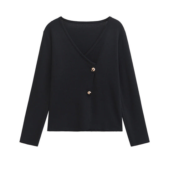 EB | Stylischer asymmetrischer Strickcardigan für Damen