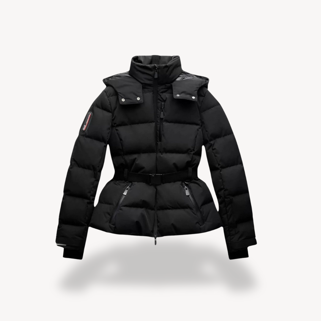 EB | Damen Daunenpufferjacke mit Gürtel