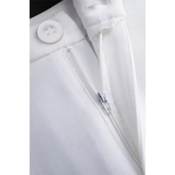 EB | Elegante Enganliegende Hohe Taille Flared Hosen
