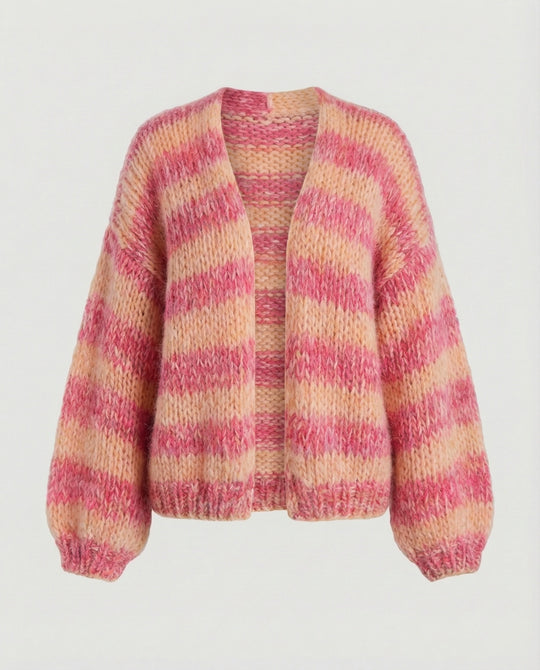 EB | Bunte Patchwork Strickjacke Für Damen