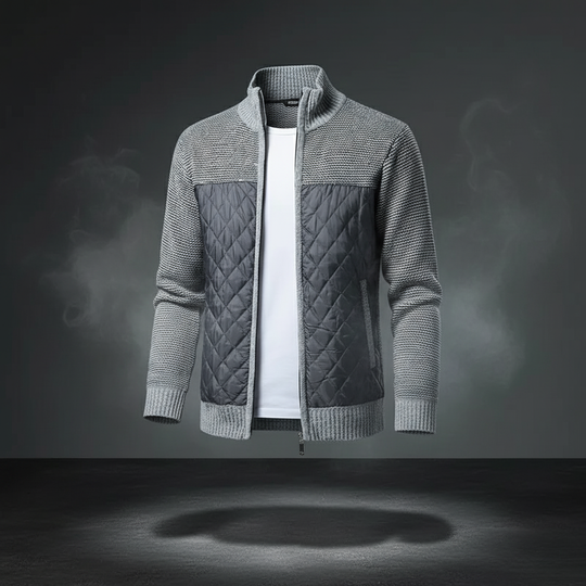EB | Gepolsterte gestrickte Herrenjacke