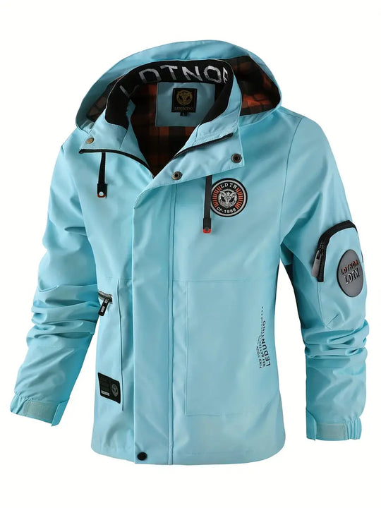 EB | Leichte Herren Outdoor-Jacke, winddicht und wasserdicht mit Kapuze