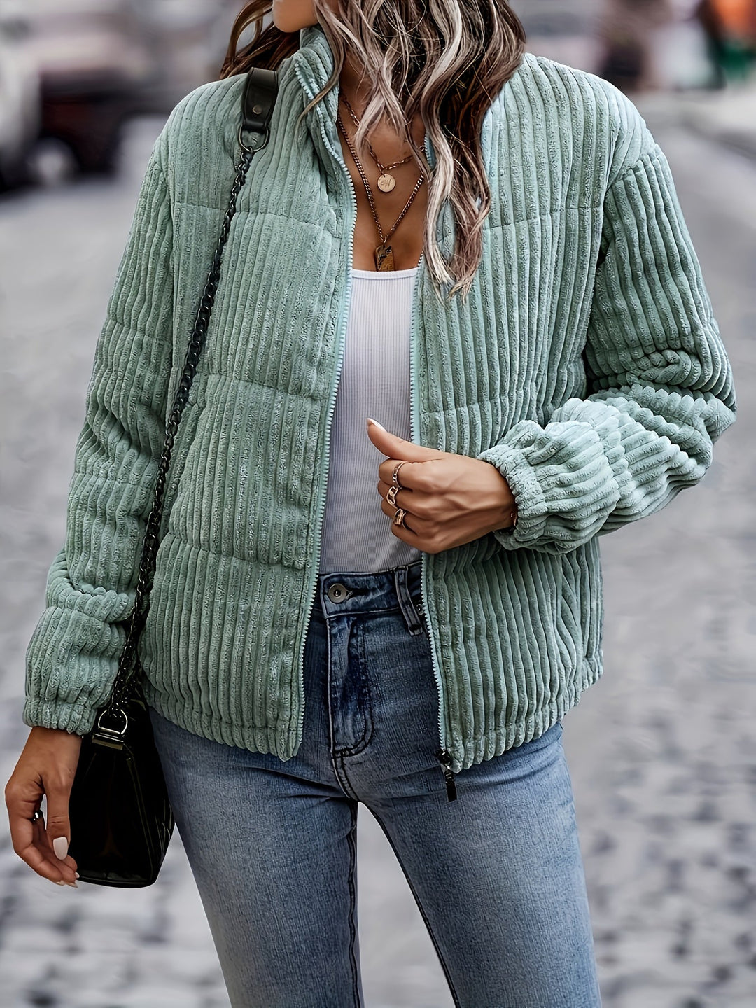 EB | Fleece Zip-up Jacke Polyester Komfortabel und Stilvoll