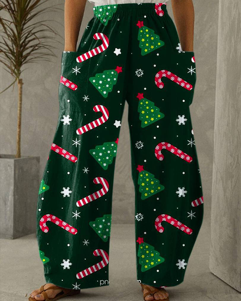 EB | Weihnachtsdruck Freizeit Hose