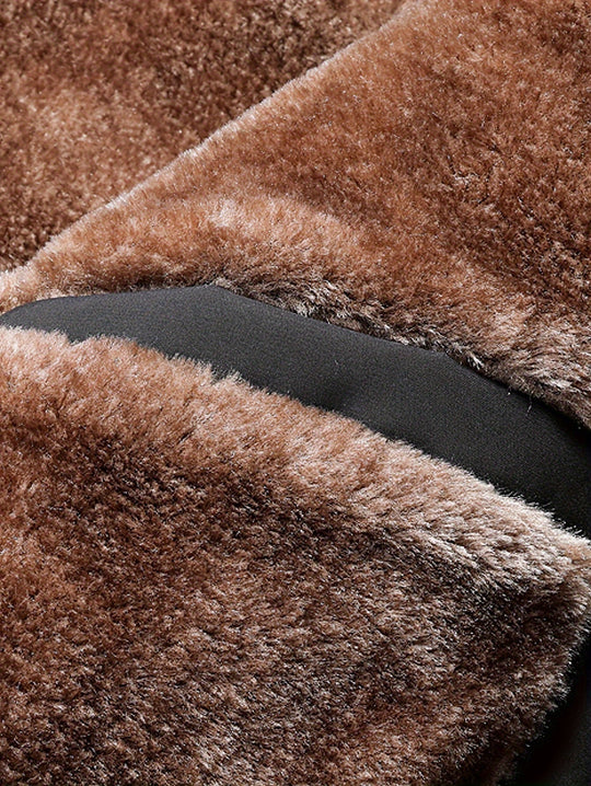 EB | Winddichte Jacke mit Imitiertem Pelzfutter Polyester Warm und Komfortabel