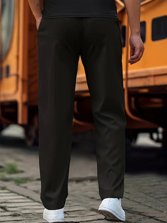 EB | Stilvolle Kordelzug Athletische Hosen mit Taschen für Herren