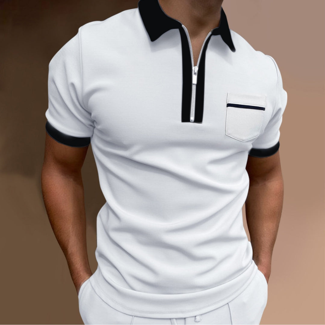 EB | Schmal geschnittenes Taschen-Poloshirt
