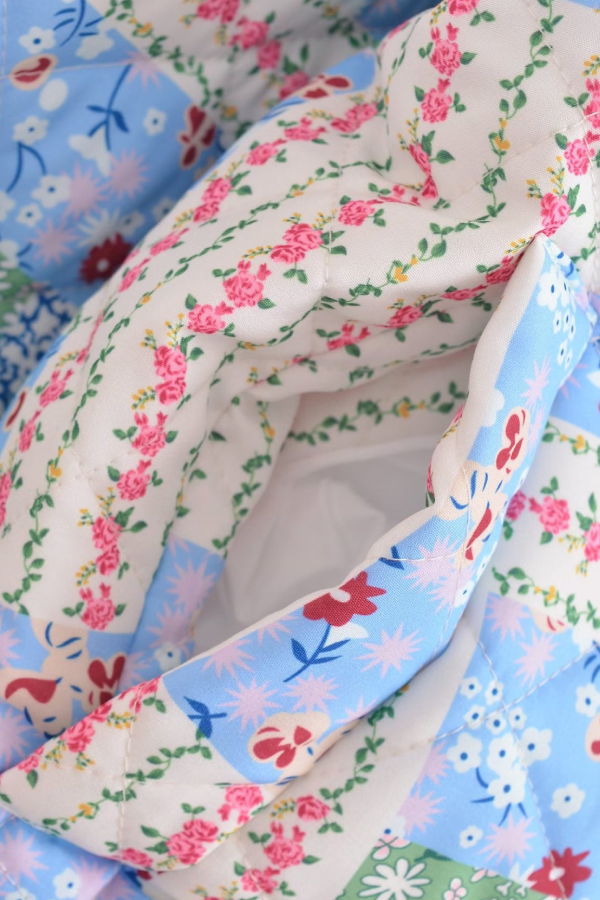 EB | Stehkragen Langarm Blumenmuster Baumwolljacke