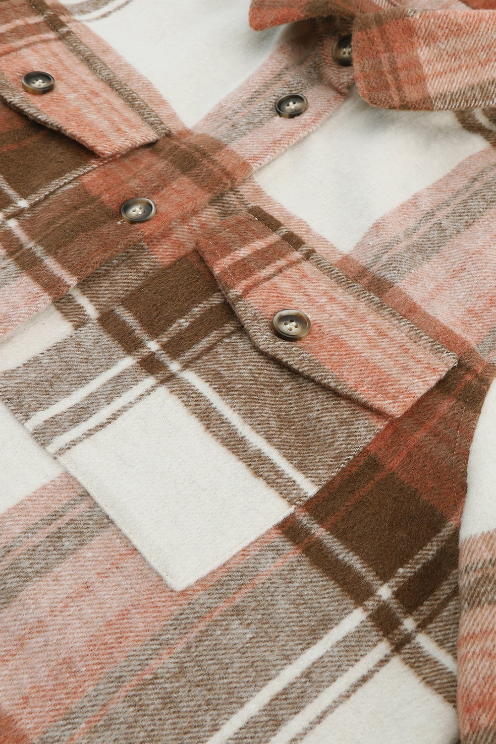 EB | Lange Karierte Shirtjacke Baumwollmischung Stilvoll und Praktisch