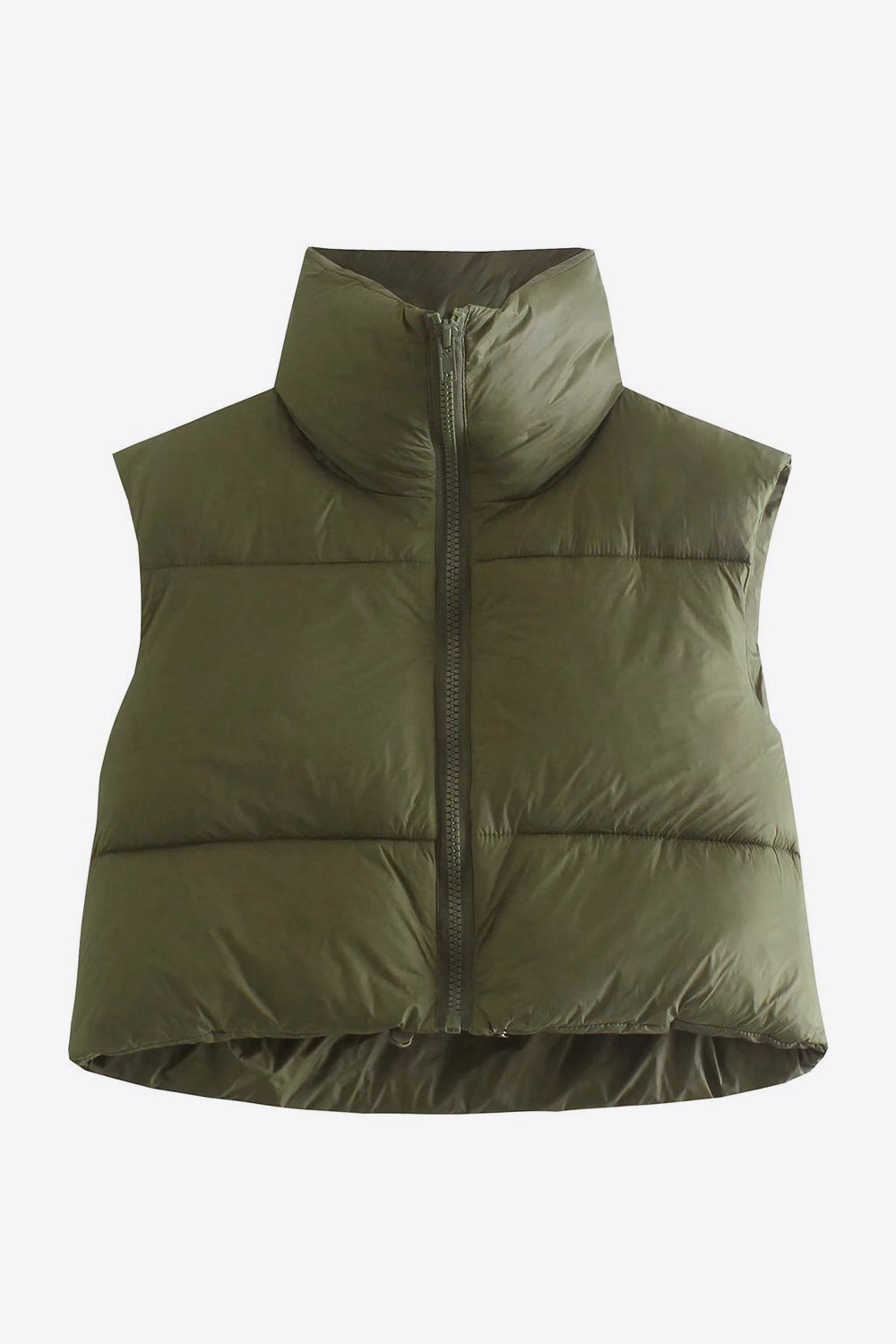 EB | Zip-Up Drawstring Puffer Weste