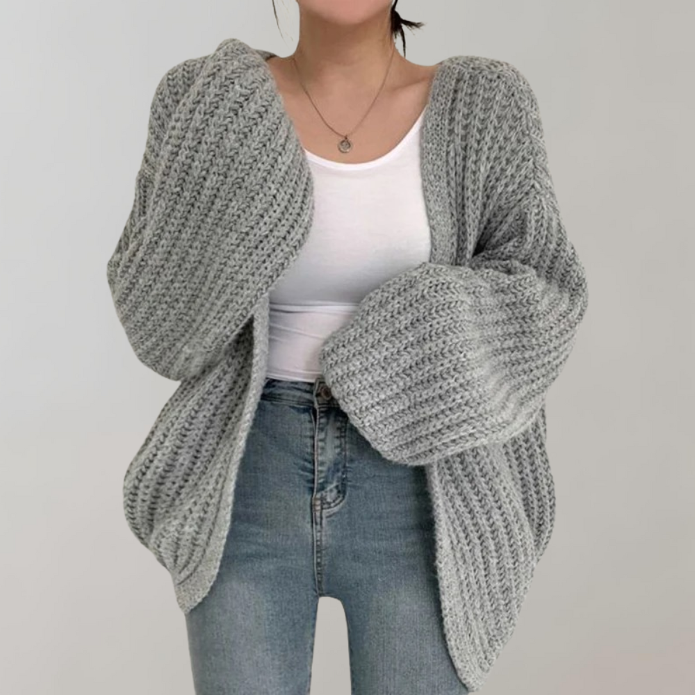 EB | Gemütlicher Grobstrick Cardigan für Damen