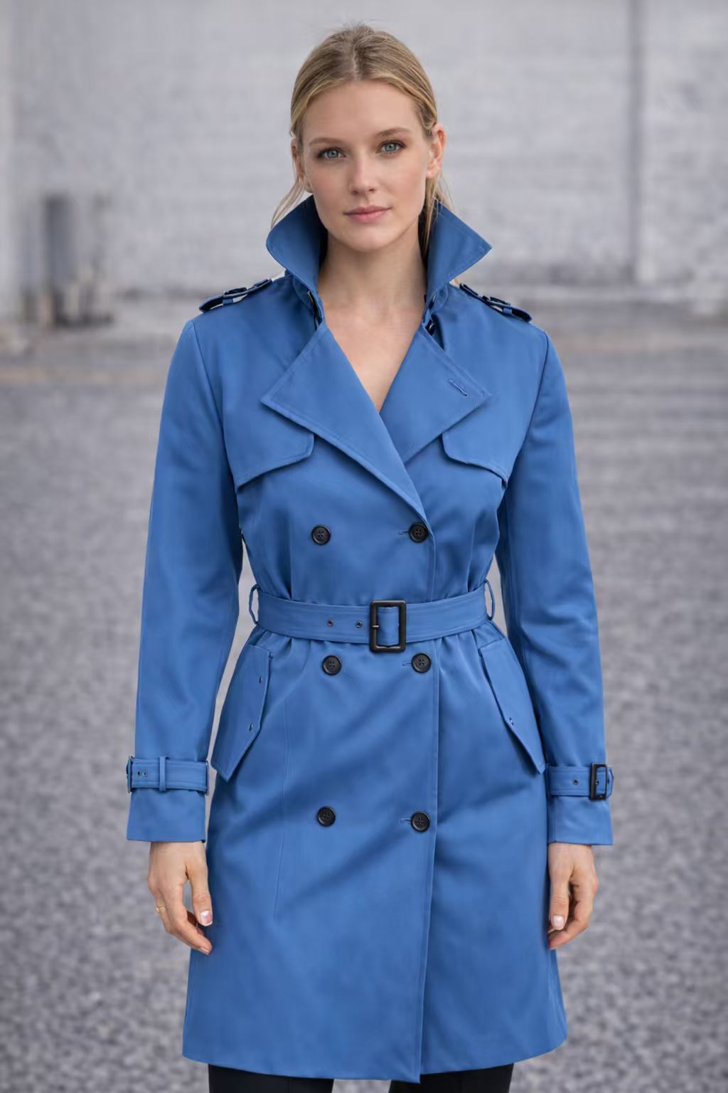 EB | Trenchcoat mit Gürtel und Doppelknopf
