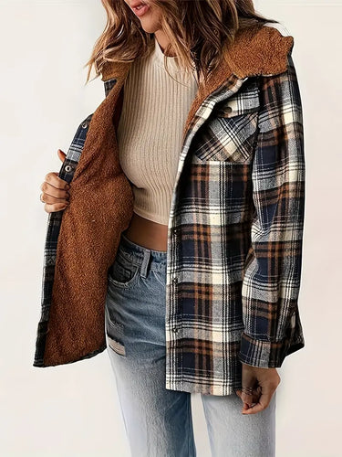 EB | Jacke mit Reißverschluss und Karomuster