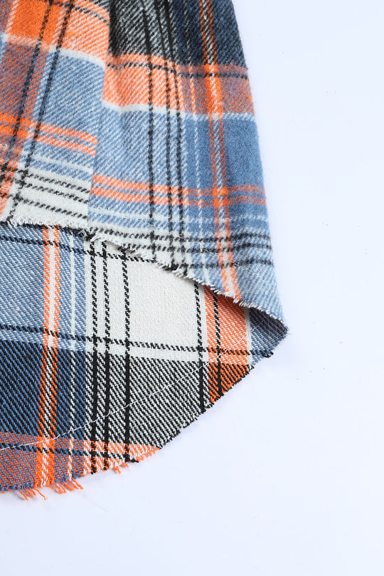 EB | Checkered Shirt With A-cut Cotton Blend Ideal for Everyday Look