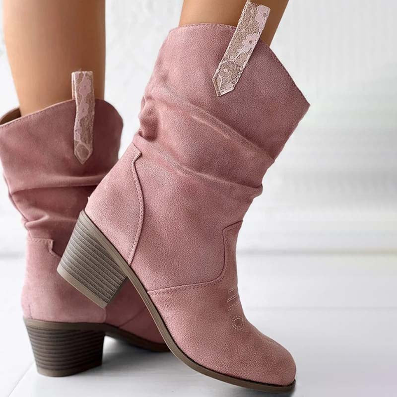 Vintage Dicke Absatzstiefel EB