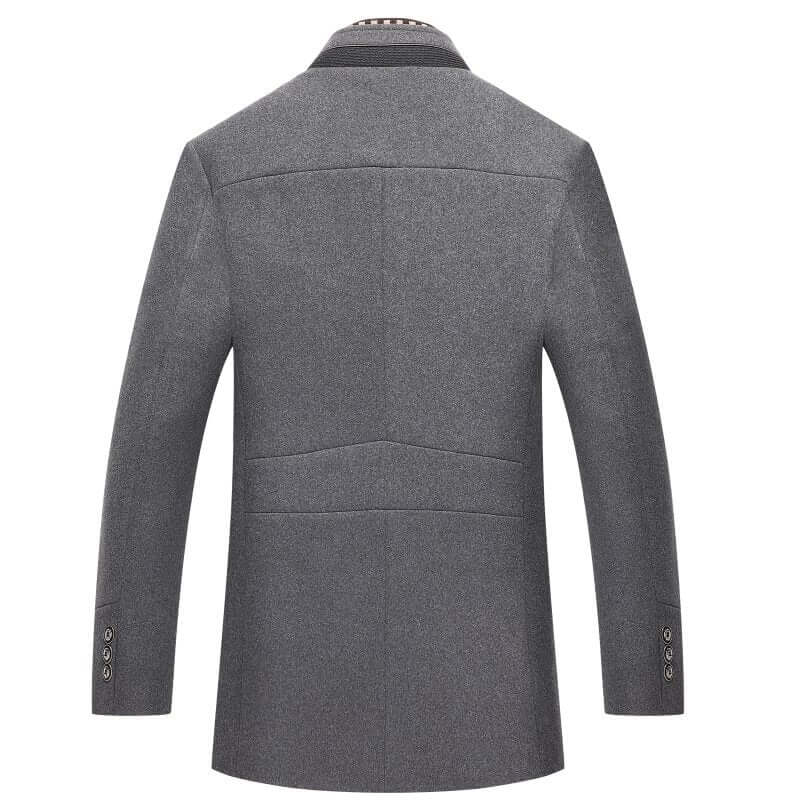 EB | Herren Slim Fit Woll Wintermantel
