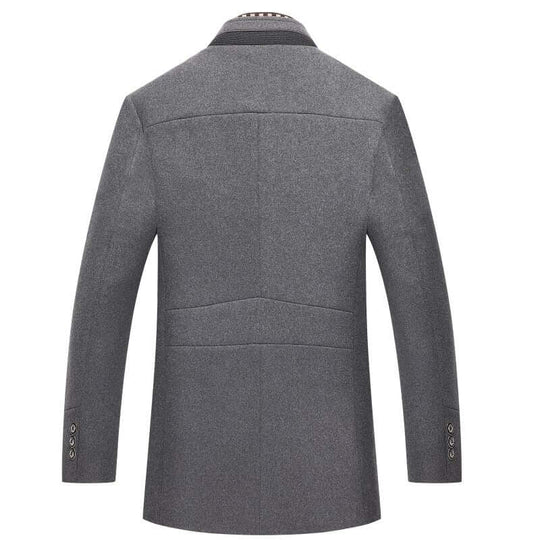 EB | Herren Slim Fit Woll Wintermantel