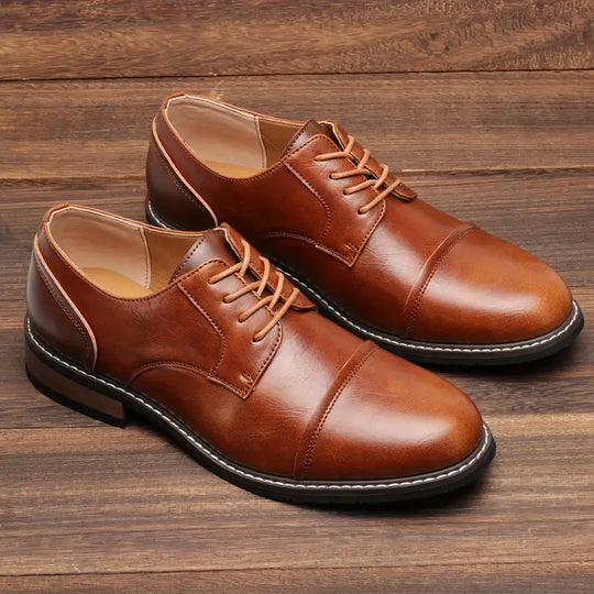 solide vintage-derby-schuhe für herren EB