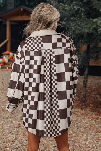 EB | Skakternet Hemdjacke Baumwollmischung Modern und Stilvoll