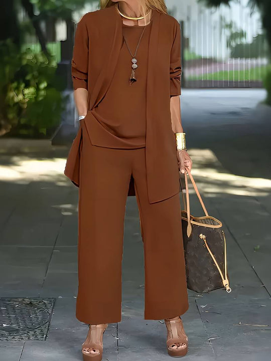 EB | Dreiteiliges Set – Oberteil & Hose für Damen