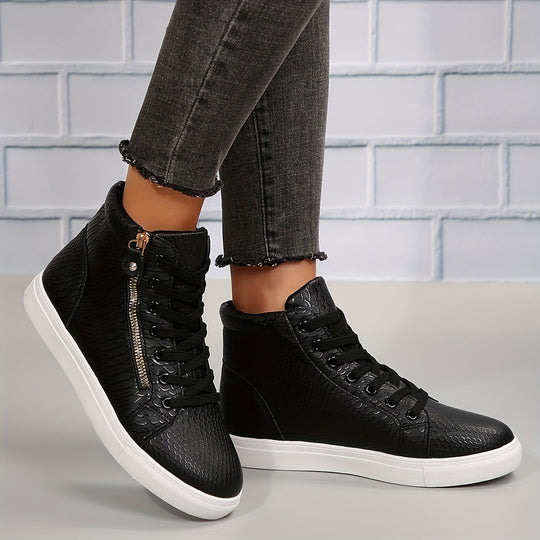 EB | Einfache Lässige Sneakers mit Reißverschluss