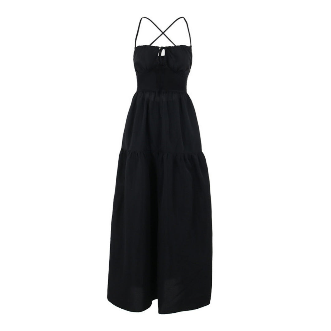 EB | Kleid mit Hosenträgern und Neckholder