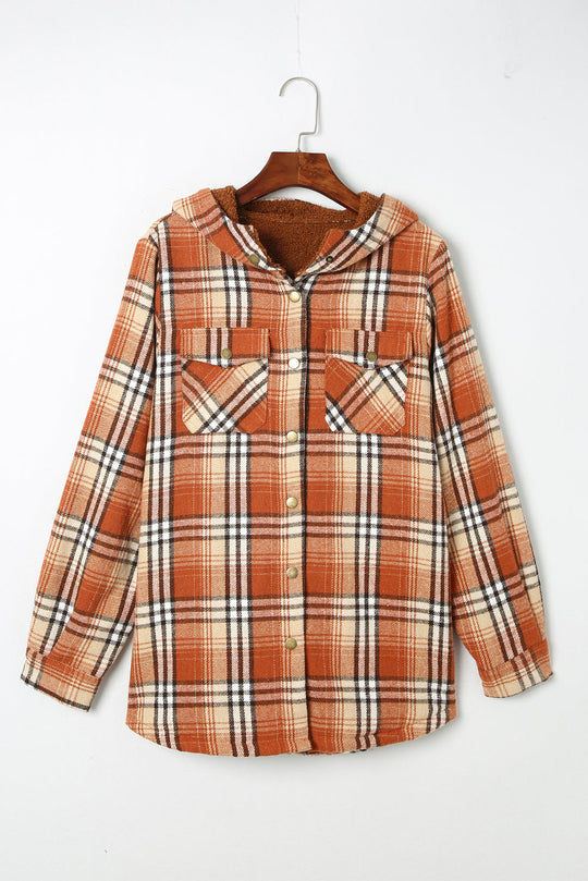 EB | Gepunktete Jacke mit Kapuze Weiches Plüschfutter Perfekt für Kalte Tage