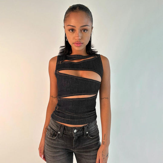 EB | Top aus Jeansweste