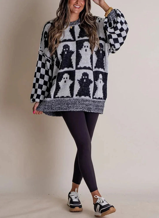 EB | Kariert Strickpullover