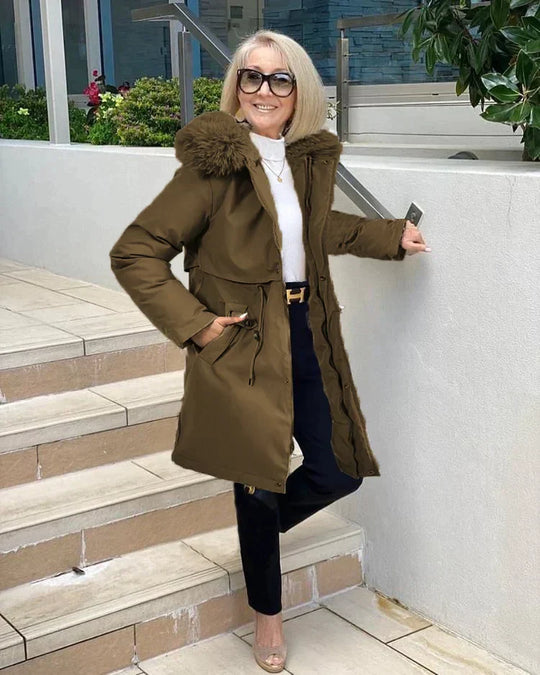 EB | Lang mit Gürtel für Frauen Ideal für Die Wintersaison
