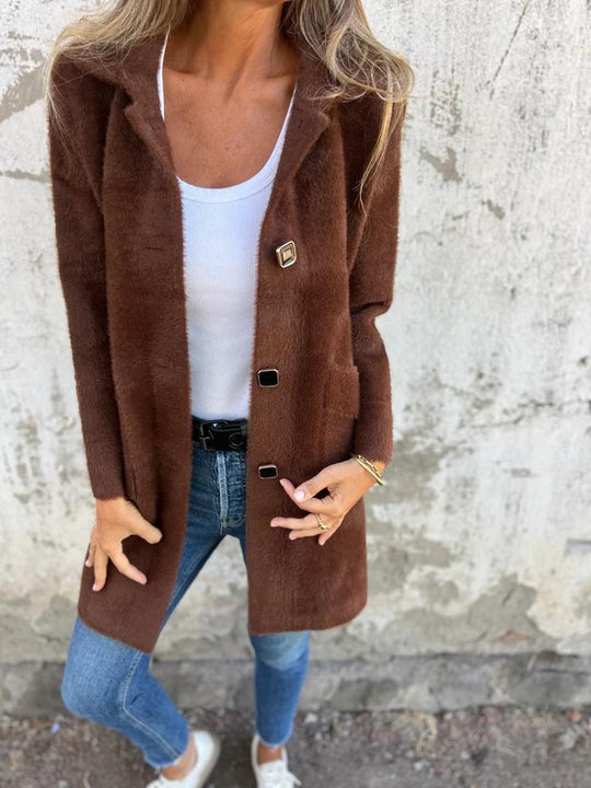 EB | Lange Jacke mit Knöpfen