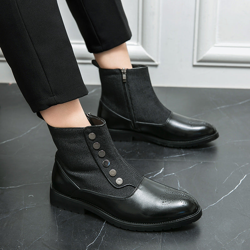 Elegante Herrenstiefel aus hochwertigem Leder EB