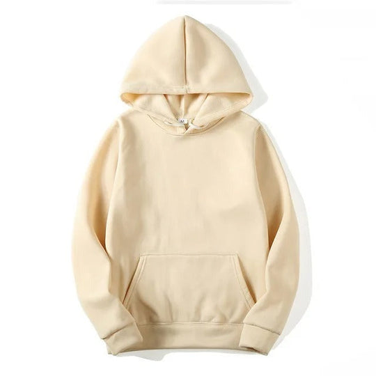 EB | Unifarbener Kapuzenpullover Aus Baumwolle Für Frauen