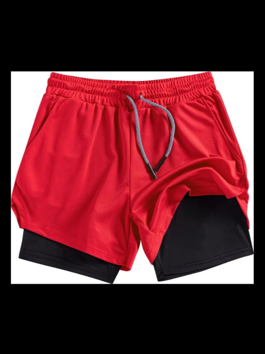 EB | Atmungsaktive Doppel-Shorts für Männer