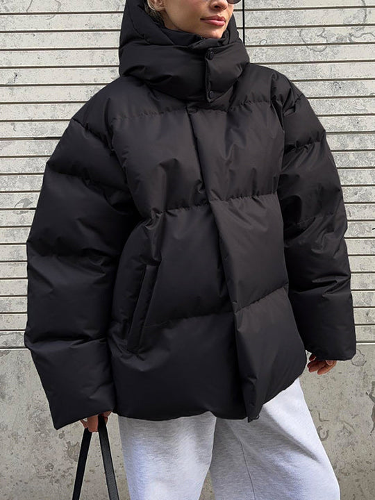 EB | Mehrfarbiges Gepolstertes Jacket mit Kapuze
