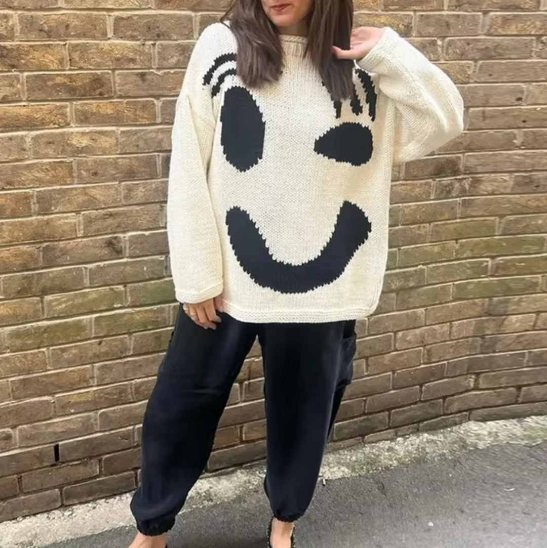 EB | übergroßer Strickpullover aus Baumwolle