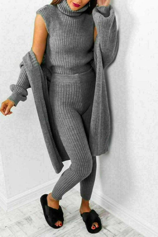 EB | 3-Teiliges Strick-Loungewear