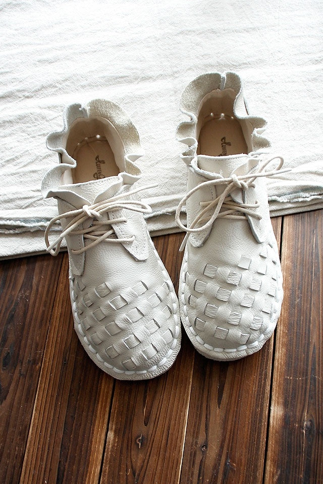 EB | Retro Künstlerisch Echtes Damen Schuhe