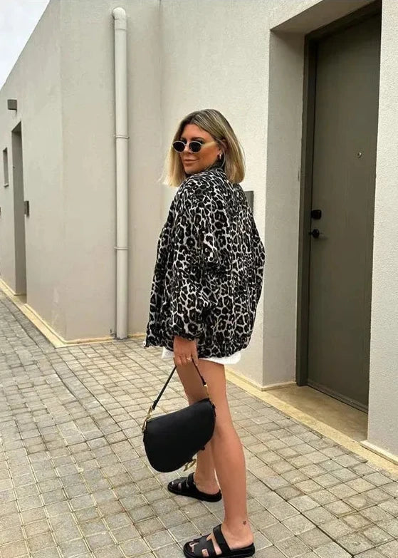 EB | Leoparden Bomberjacke