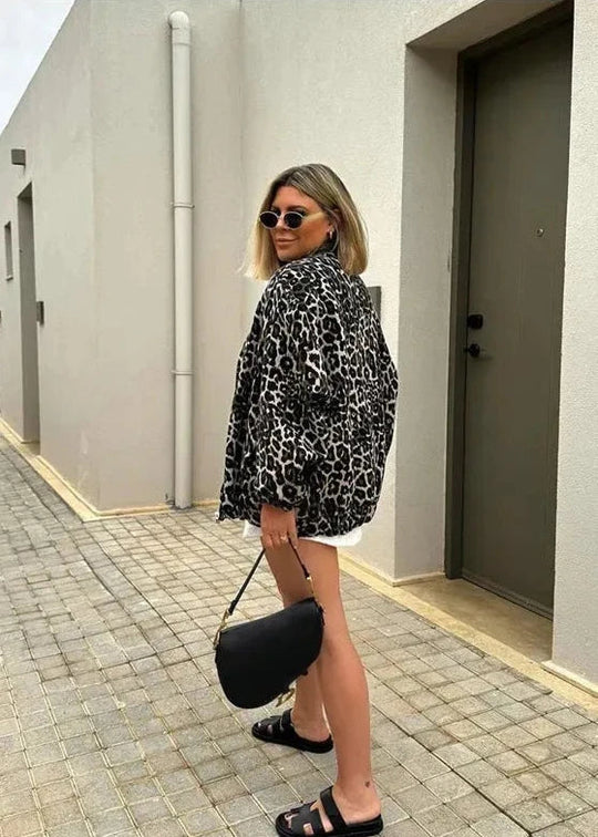EB | Leoparden Bomberjacke