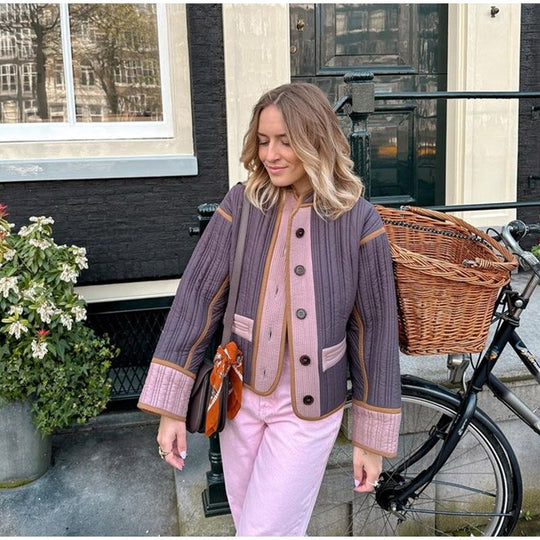 EB | Übergangs-Damenjacke mit Knopfdetails