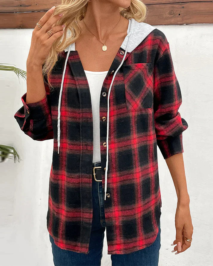 EB | Jacke mit Kapuze und Karomuster