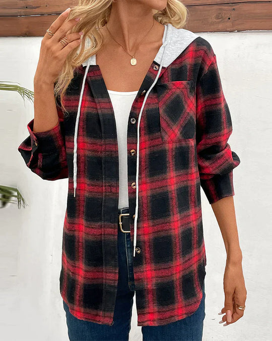 EB | Jacke mit Kapuze und Karomuster