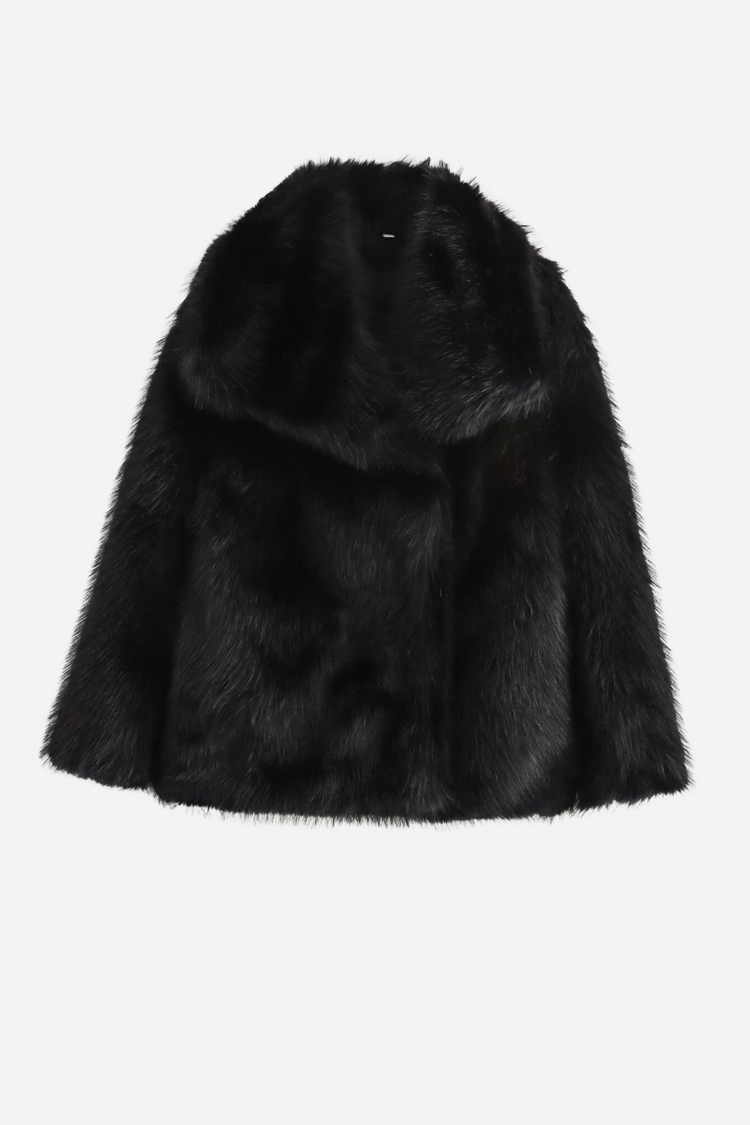 EB | Faux-Fur-Schalkragenjacke
