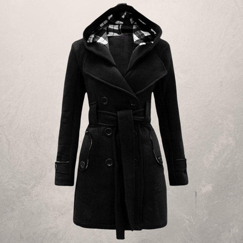 EB | Warme Winter Mantel - Taillengürtel