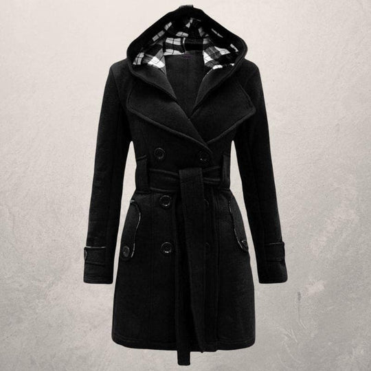 EB | Warme Winter Mantel - Taillengürtel